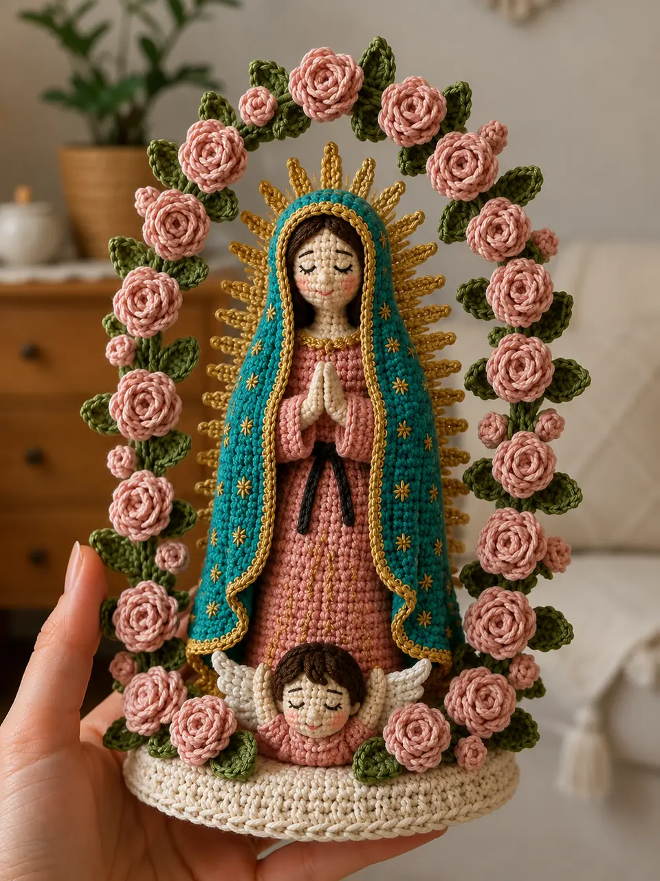 Nossa Senhora de Fátima em crochê